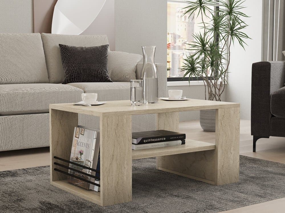 Konferenčný stolík Iris - Travertine