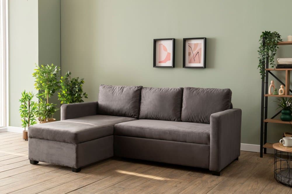 Rohová rozkladacia pohovka Kado - Grey
