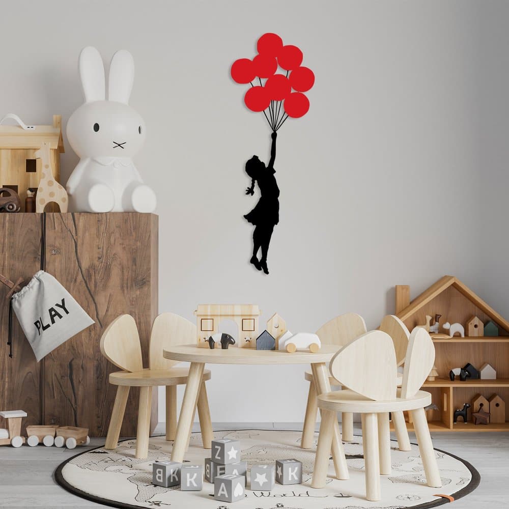 Dekoratívny kovový doplnok na stenu Banksy - 11 1