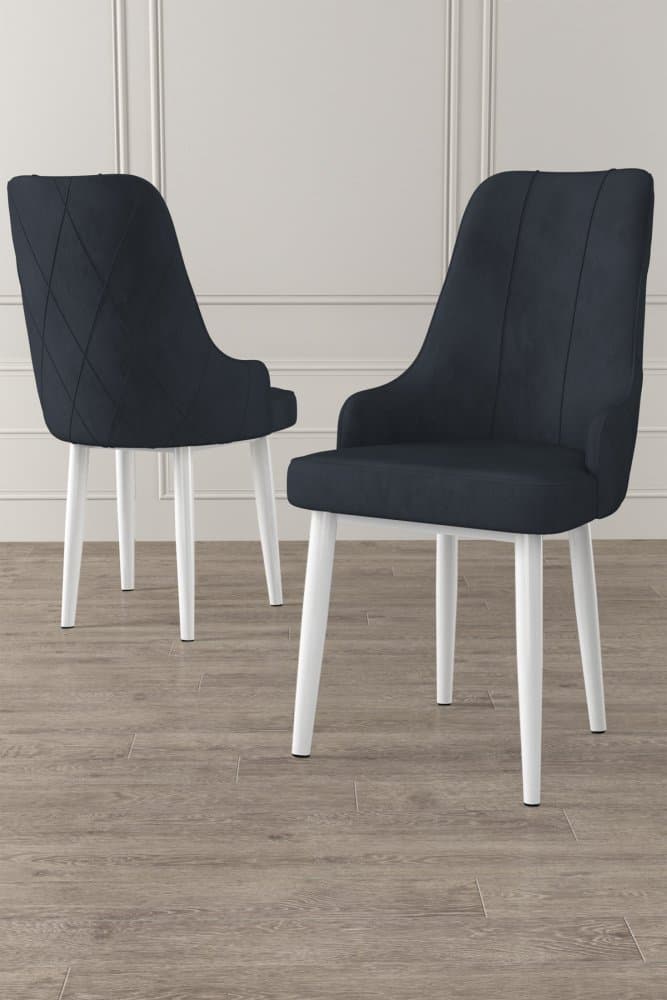 Súprava stoličiek (6 kusov) Trex - Anthracite, White 1