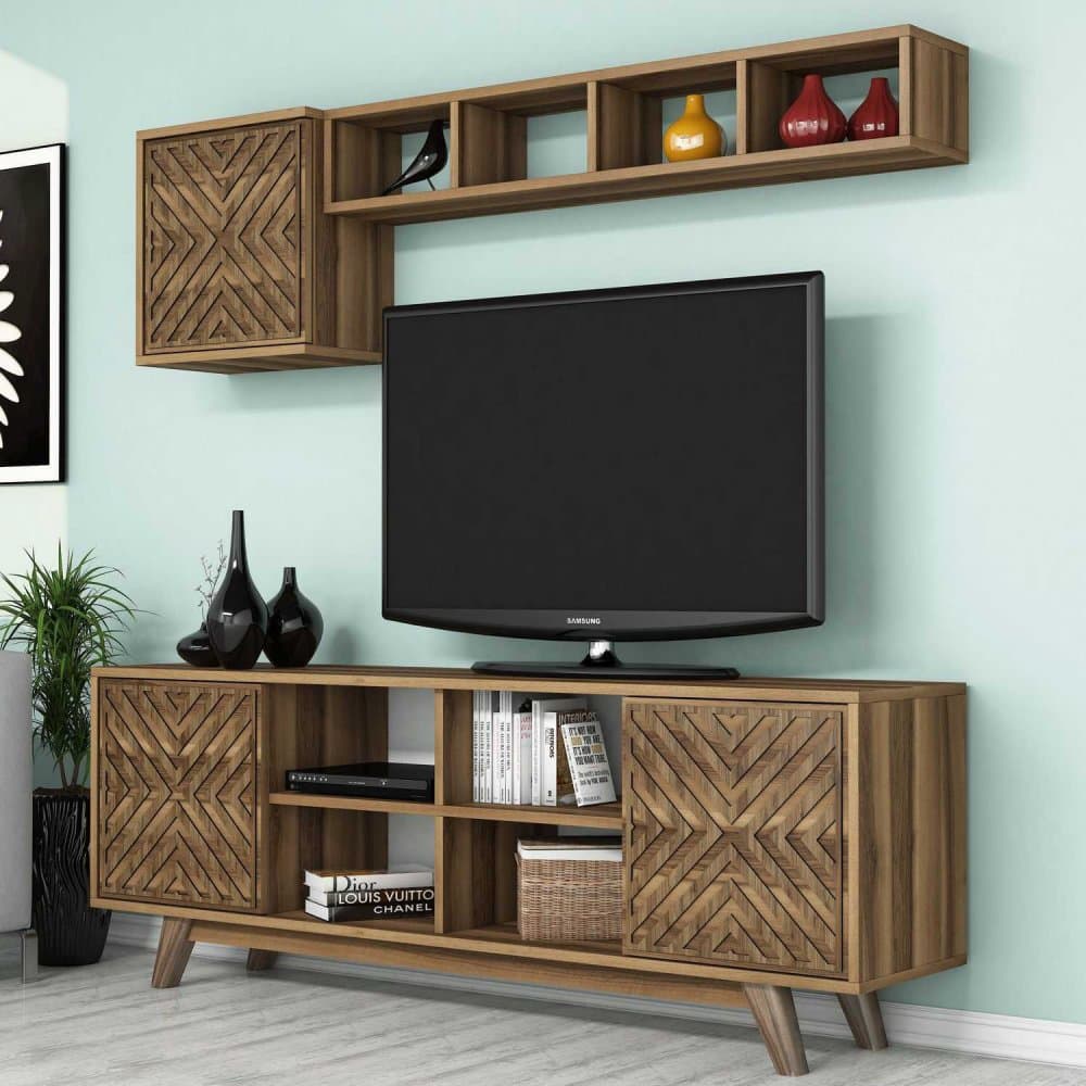 TV skrinka / Obývacia stena Inci - Walnut 1