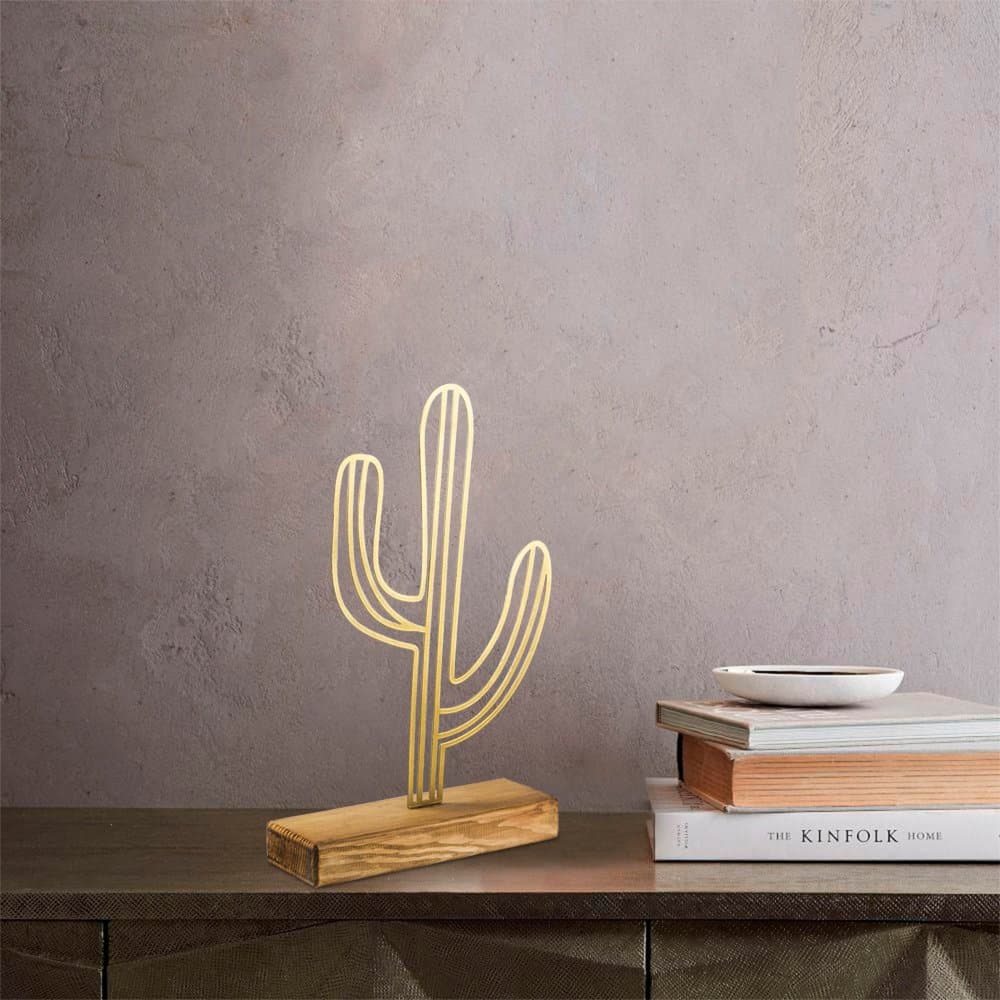 Dekoratívny predmet Cactus - Gold 1