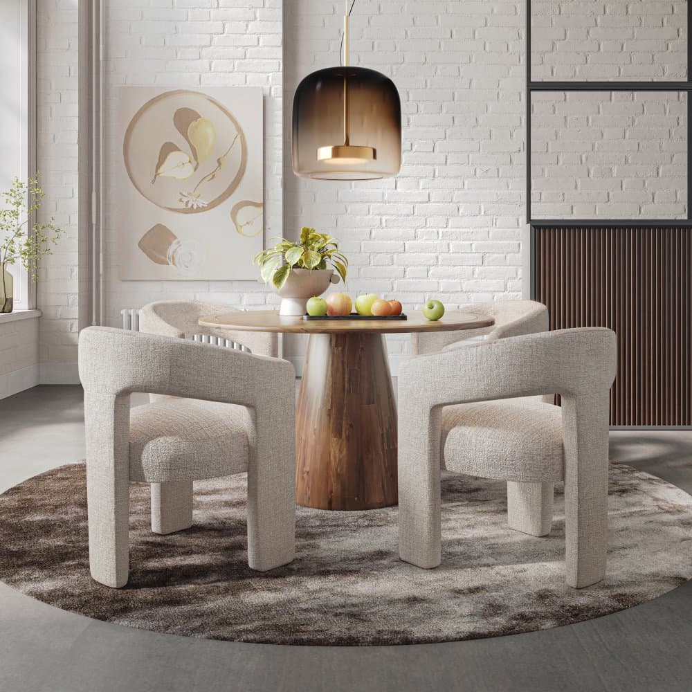 Súprava – Avola AV2271-50 Stôl 127 cm + 4 stoličky Leith LET71N 1