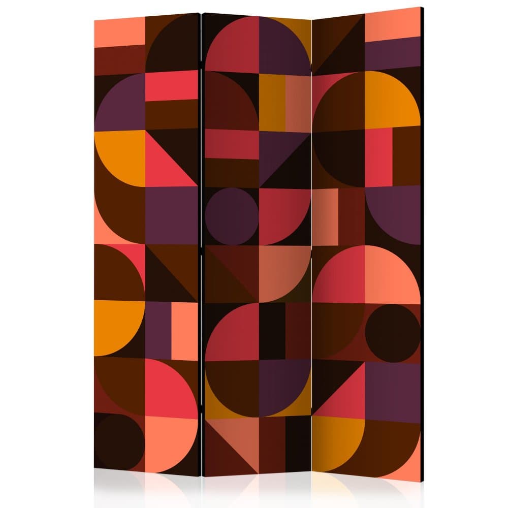 Paraván Geometric Mosaic (Red) Dekorhome 1