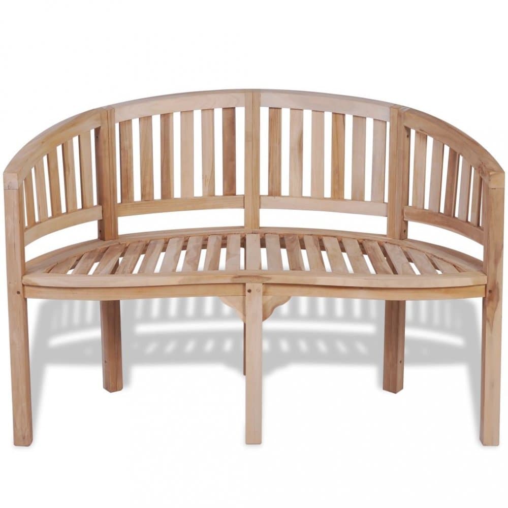 Záhradná lavica zaoblená 120 cm teak Dekorhome 1