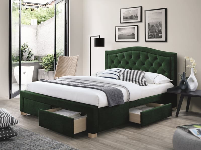 Posteľ s úložným priestorom ELECTRA VELVET 160 Signal 1