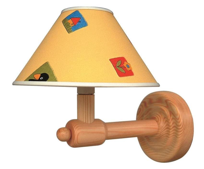 Nástenná lampa 1X40W E14 drevená BAMBI