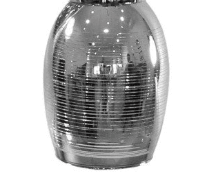 Chrómové sklenené tienidlo pre lampu Marina s E27 1