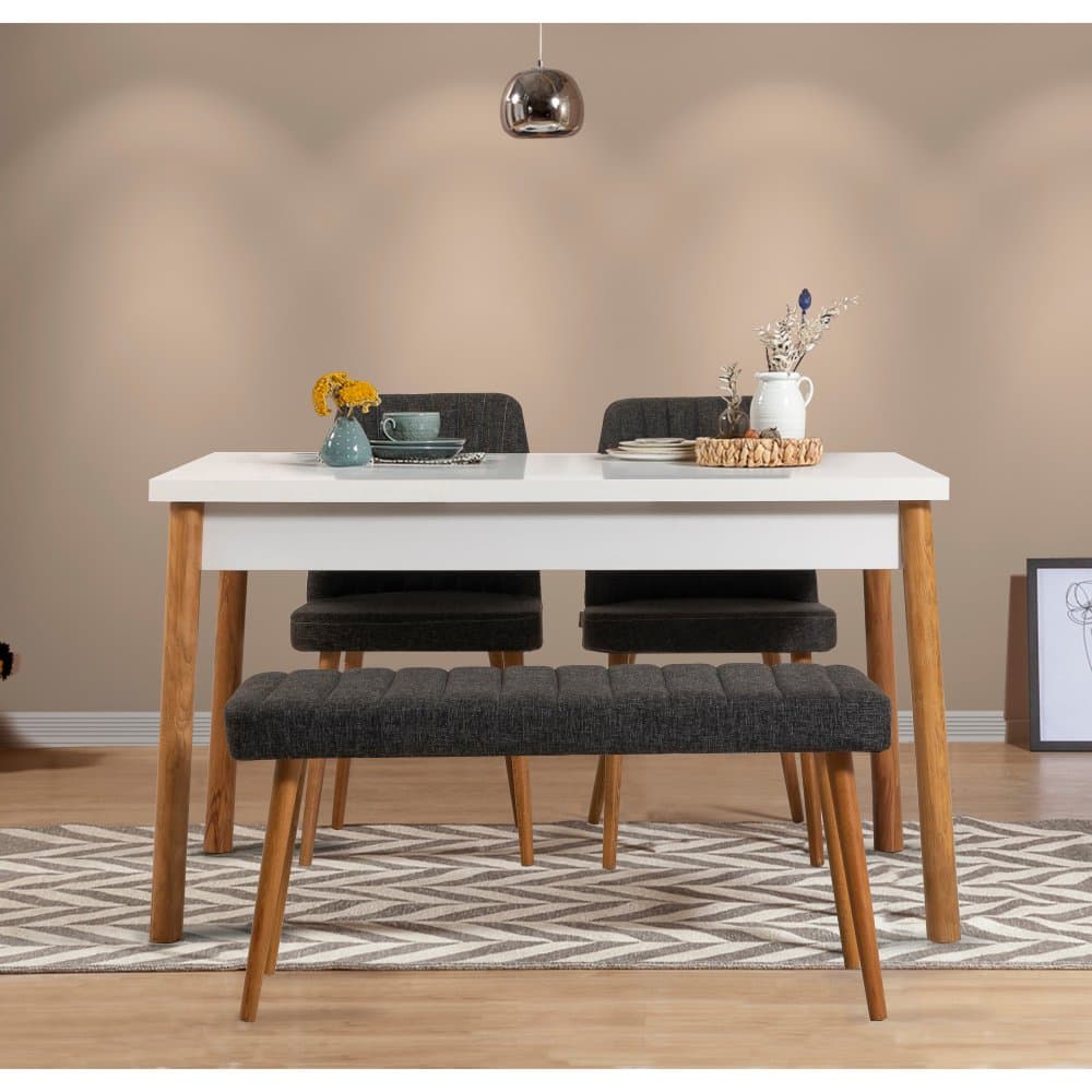Set stola a stoličiek (4 kusy) Costa Atlantic White-Anthracite 1