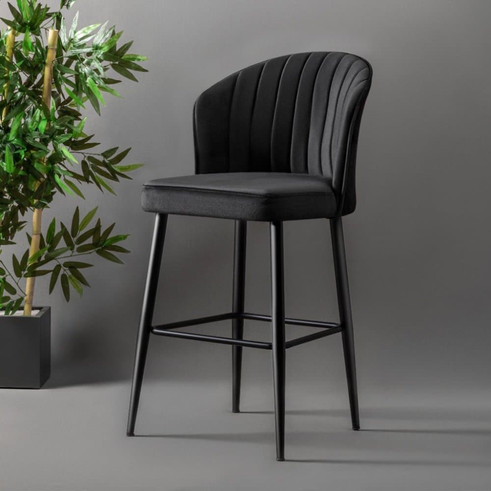 Bar Stool Set (4 Pieces) Rubi - Black 1