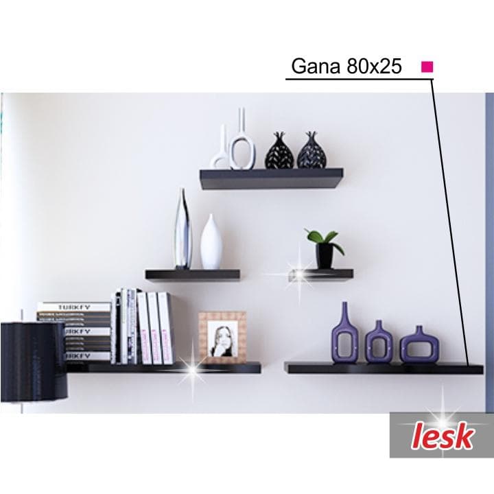Nástenná polička GANA 80x25 Tempo Kondela