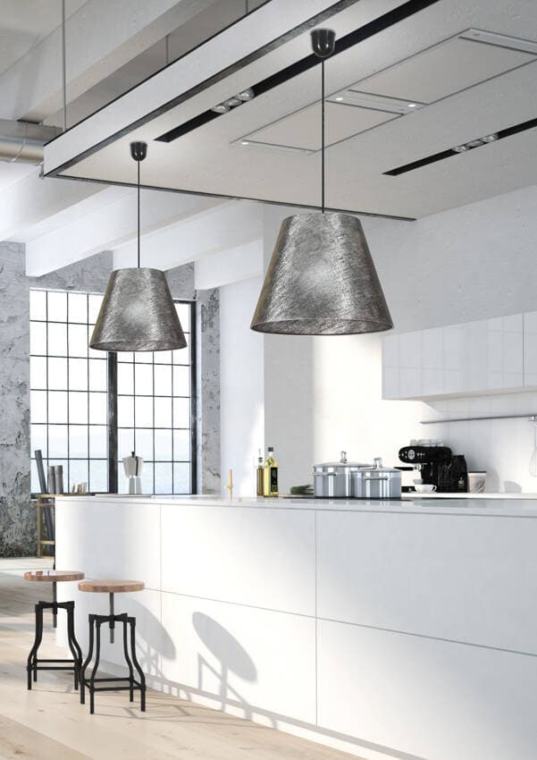 Závesná stropná lampa 1X60W E27 strieborná PLATINO 1