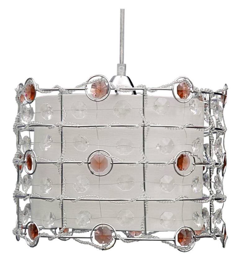 Stropná lampa Seneca E27 jantárovej farby 1
