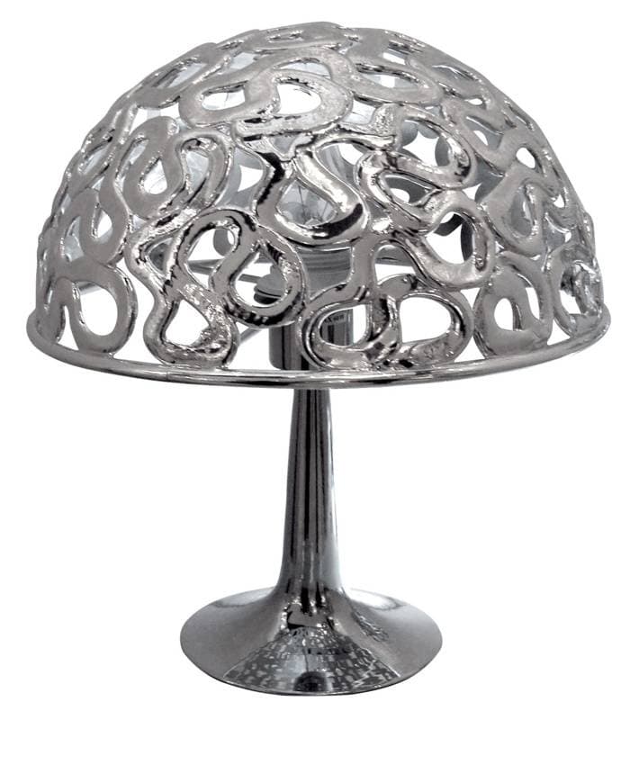 Stolová lampa Lame s chrómovým hríbom