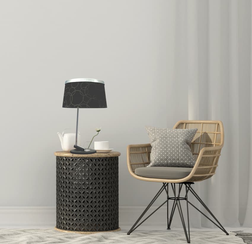 Stolná lampa 1X60W E27 čierny chróm IMPRESJA 1