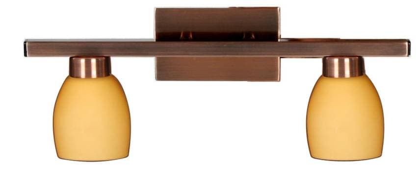 Stropná lampa Dakota pásik 2X40W G9 medená 1