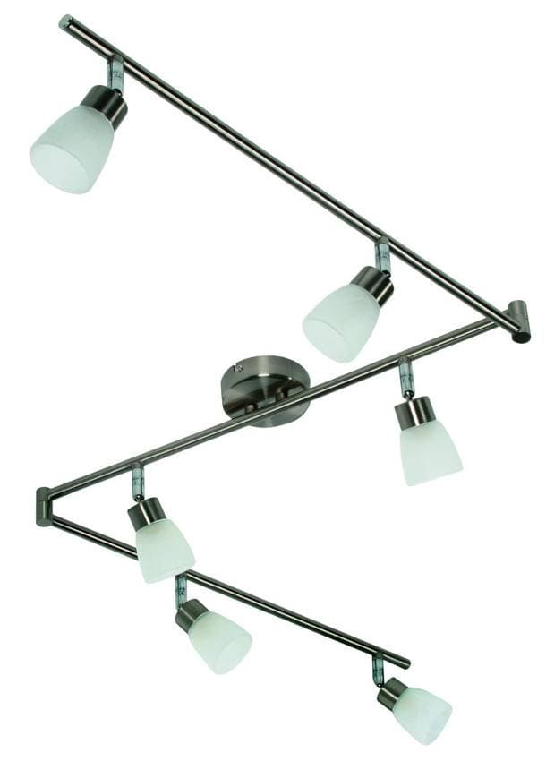 Výpredaj stropných svietidiel, pásik 6*40W, g9, nikel matný
