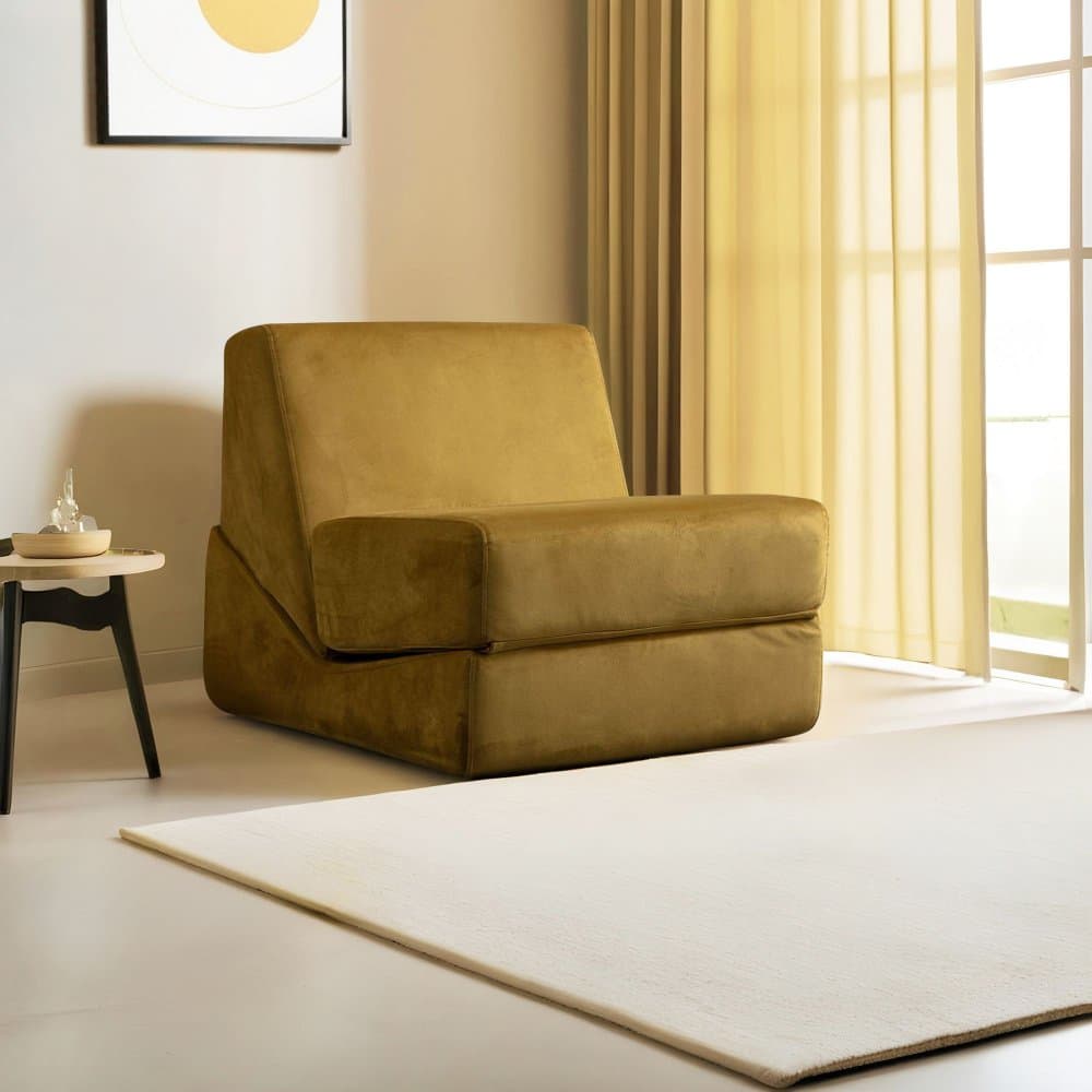 Rozkladacie kreslo Origami Convertable - Mustard