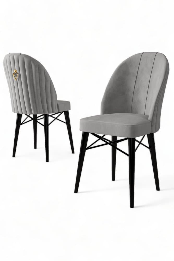 Súprava stoličiek (6 kusov) Ritim - Grey, Black