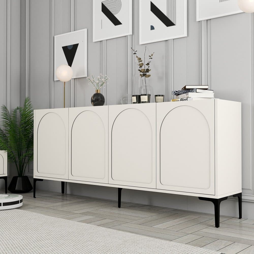 Konzolový stolík Lyon 79 - Cream, Black 1
