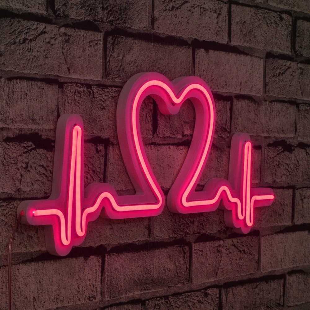 Dekoratívne plastové LED osvetlenie Love Rhythm - Pink