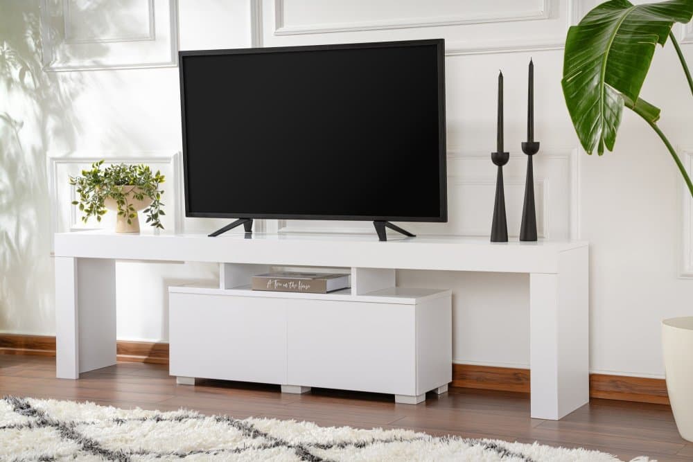 TV stolík Enclave - Natural White 1