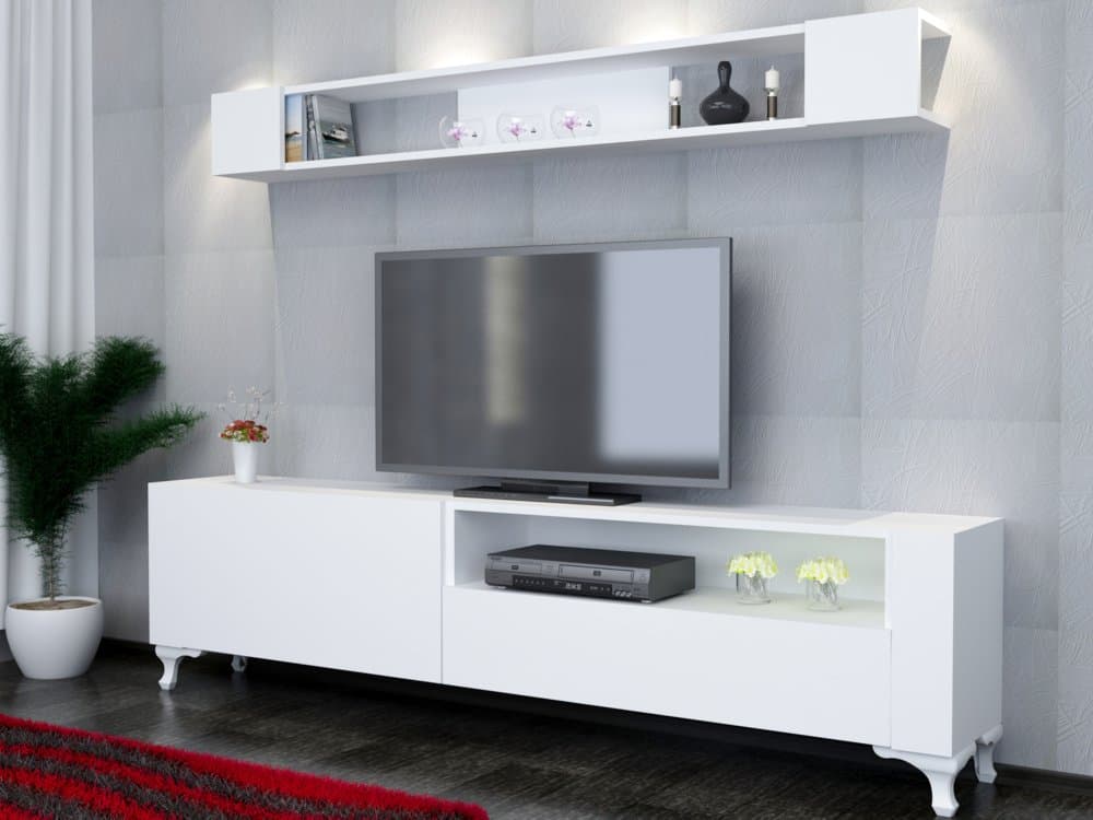 TV skrinka / Obývacia stena Kar - White 1