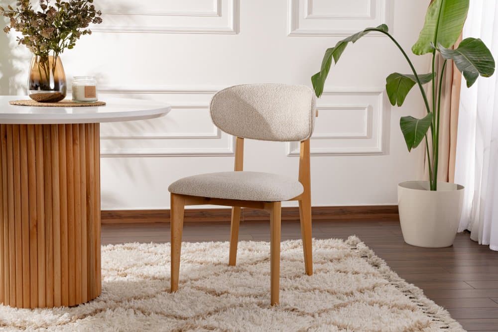 Súprava stoličiek (2 kusy) Lionte- White, Light Oak 1