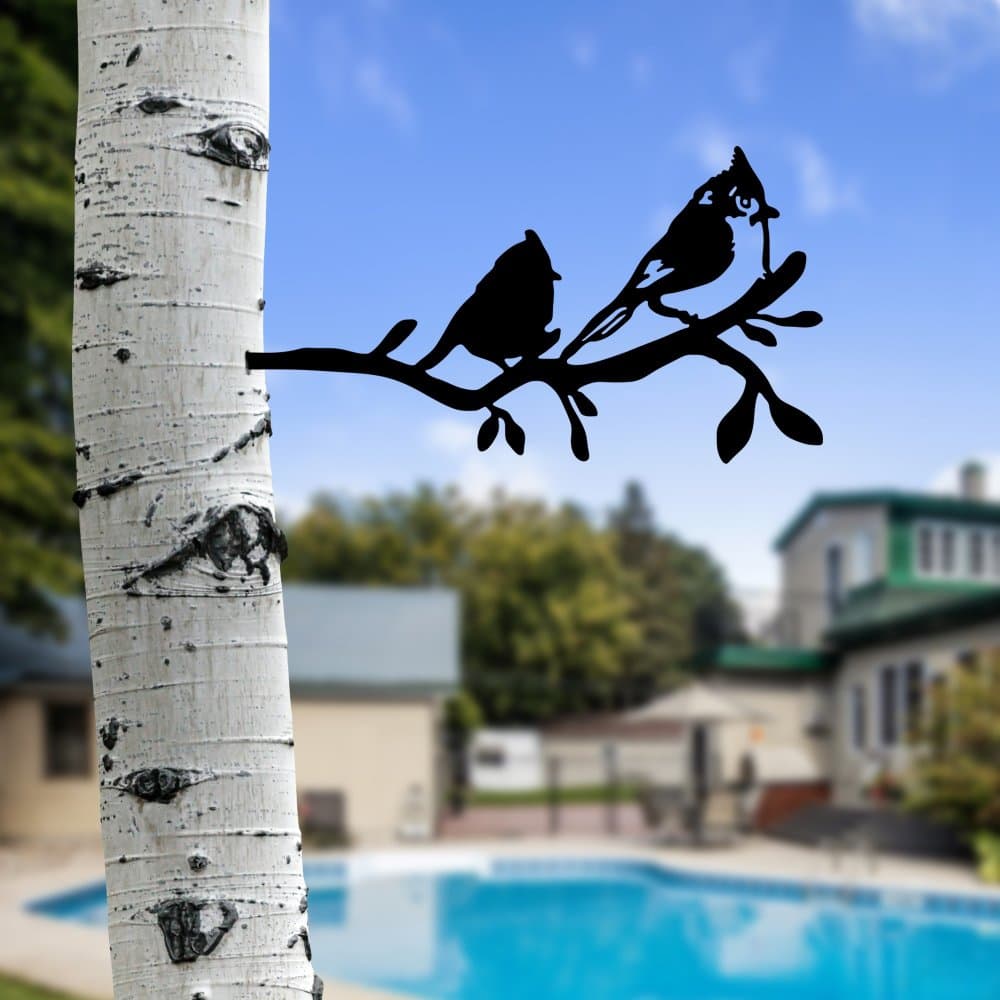 Záhradná dekorácia Bird On The Branch 07 - Black 1