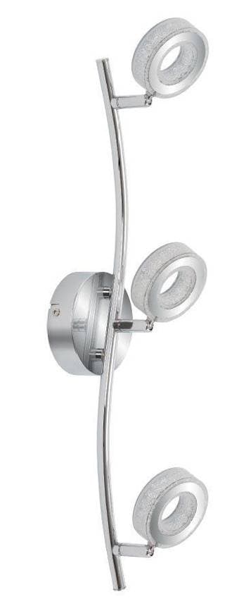 LED nástenná lampa VINOLA CHROME 3000K