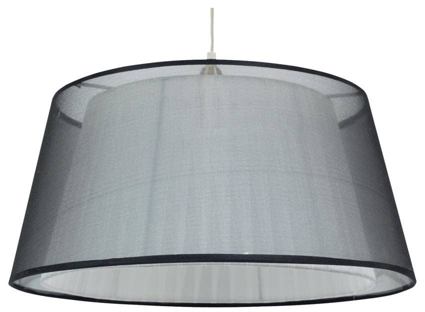 Závesná lampa 1xE27 45cm čierna CHARLIE 1