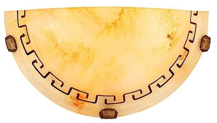 Stropná lampa Grécky plafond1/2 hnedá 60w 1