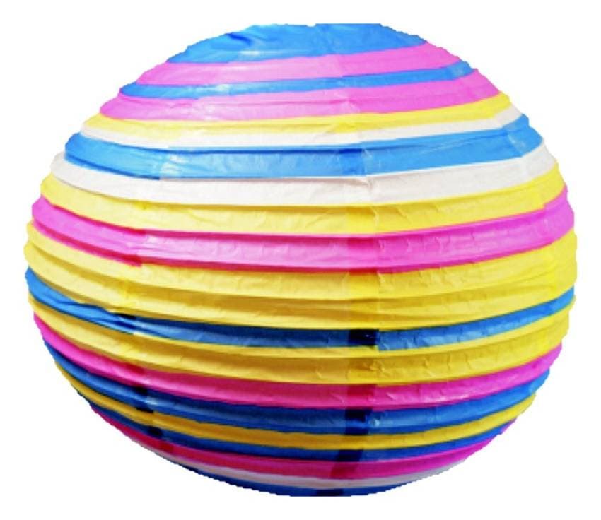 Modro-ružové tienidlo na lampu z papierovej gule 50 cm Cocoon