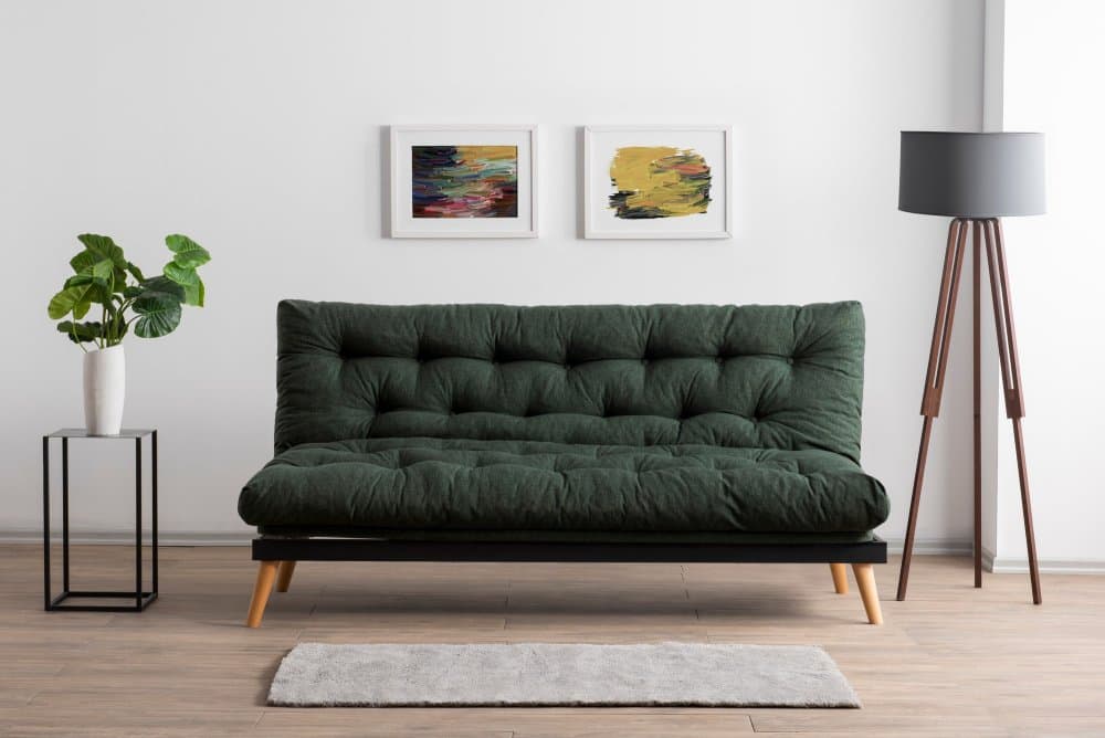 Trojmiestna rozkladacia pohovka Saki - Green 1