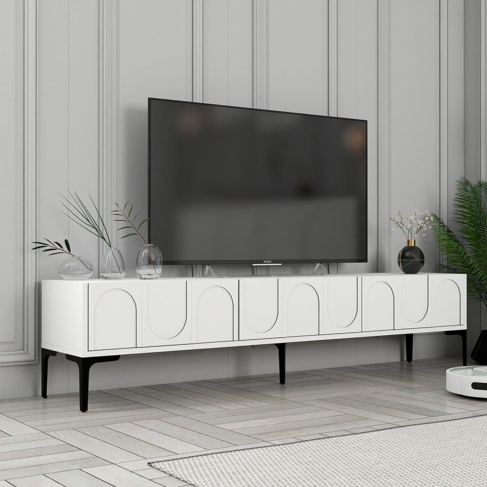 TV stolík Lyon 42 - White, Black 1
