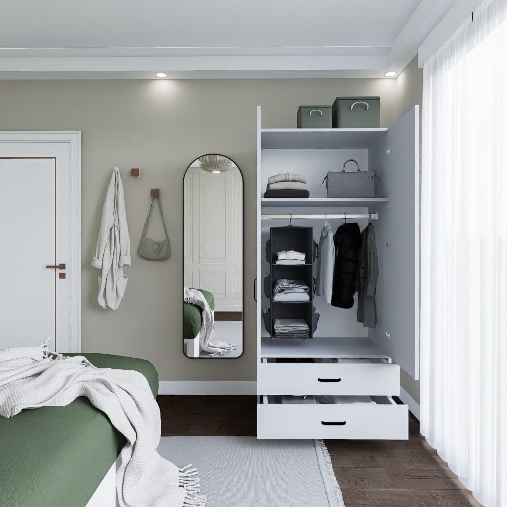 Šatníková skriňa Yaman 1600-042 - White 1