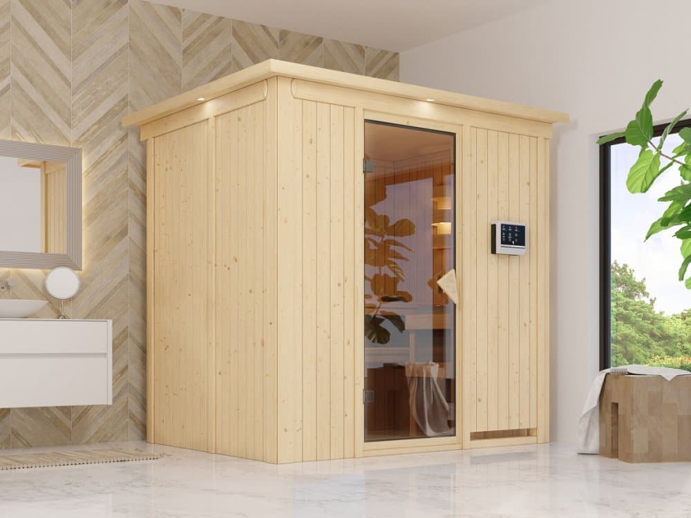 Interiérová fínska sauna 195x151 cm Lanitplast