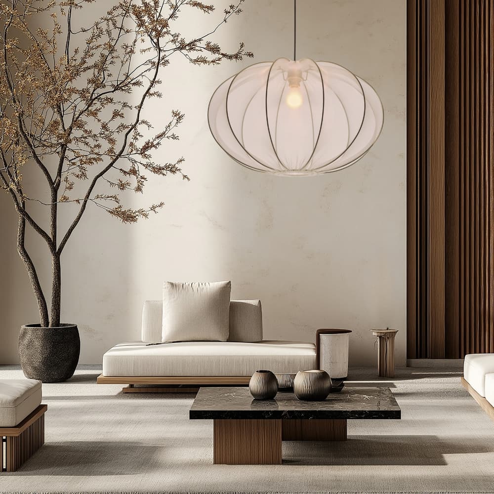 Závesná lampa MELLOW čierna 1x40W E27 tienidlo 60 biela guľa 1