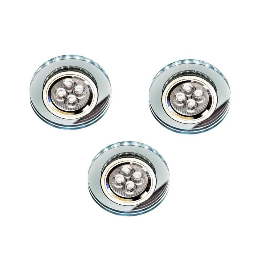 Okrúhle sklenené stropné svietidlo 50W + biela LED 2,1W SS-23