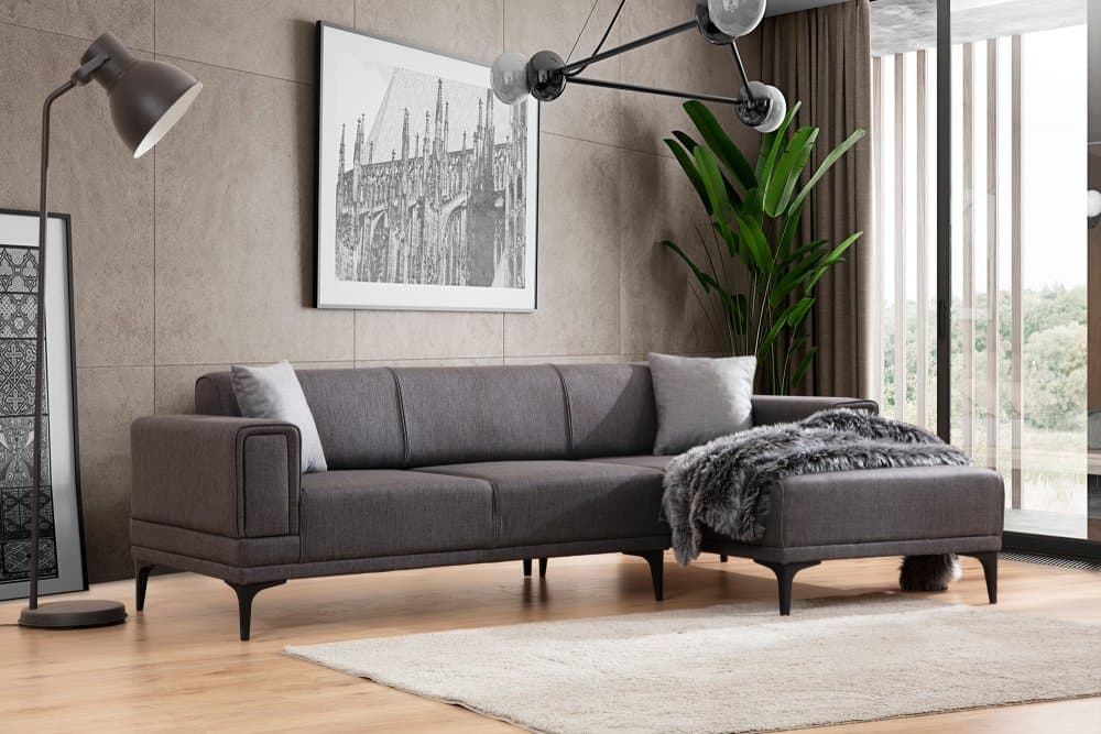 Rohová rozkladacia pohovka Horizon Right - Dark Grey 1