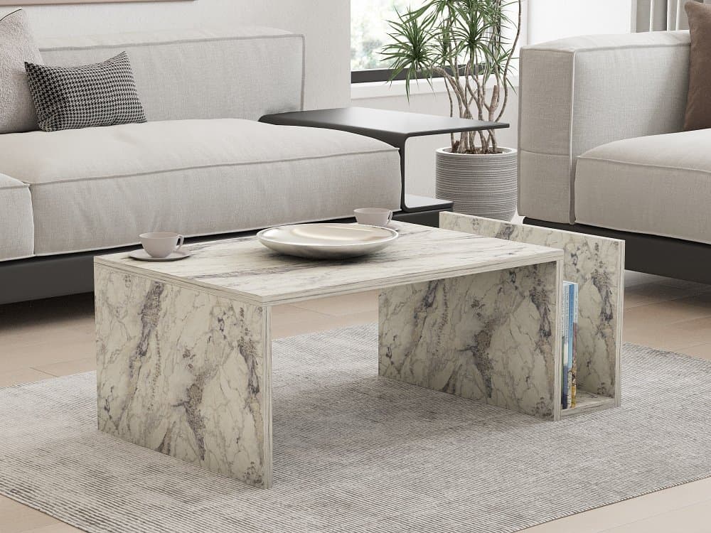 Konferenčný stolík Memo - Freesia Marble