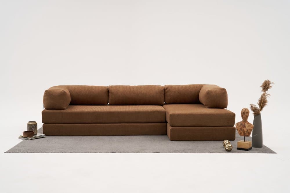 Rohová sedacia súprava / Rohová pohovka Comfort - Brown