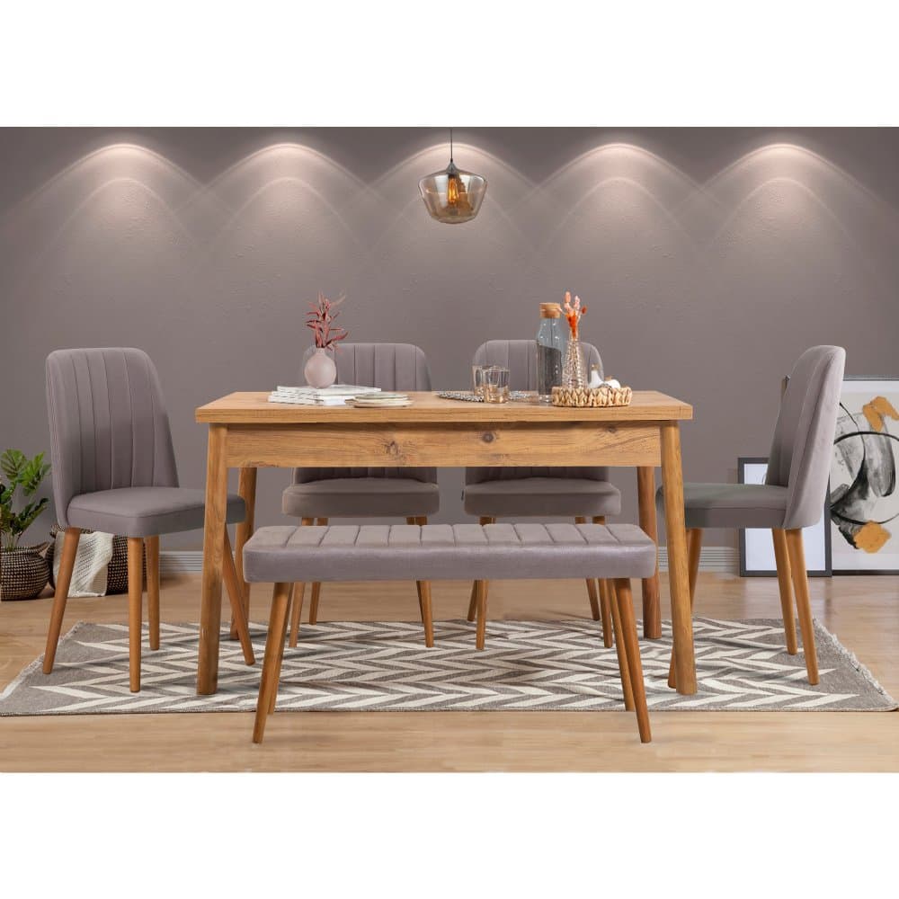 Set stola a stoličiek (6 kusov) Costa Atlantic Grey 1