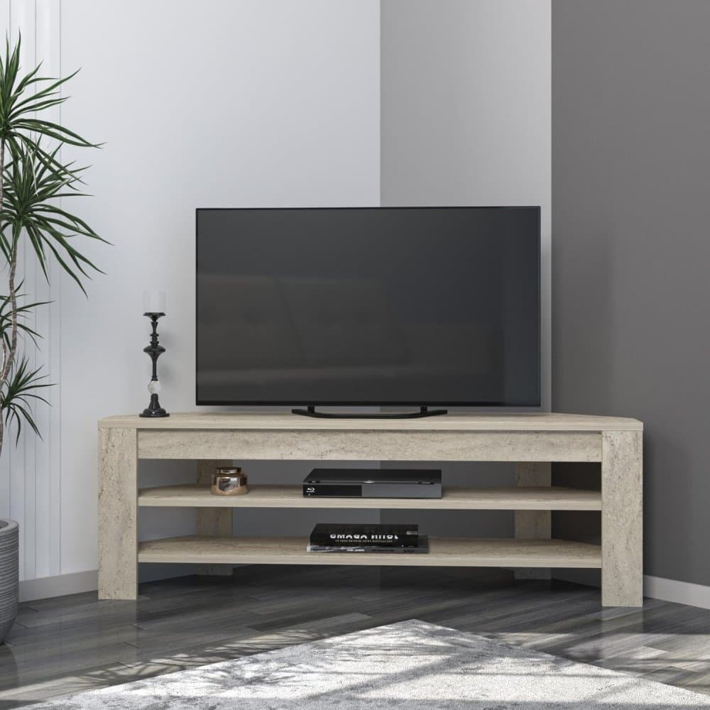 TV stolík Corner - Travertine