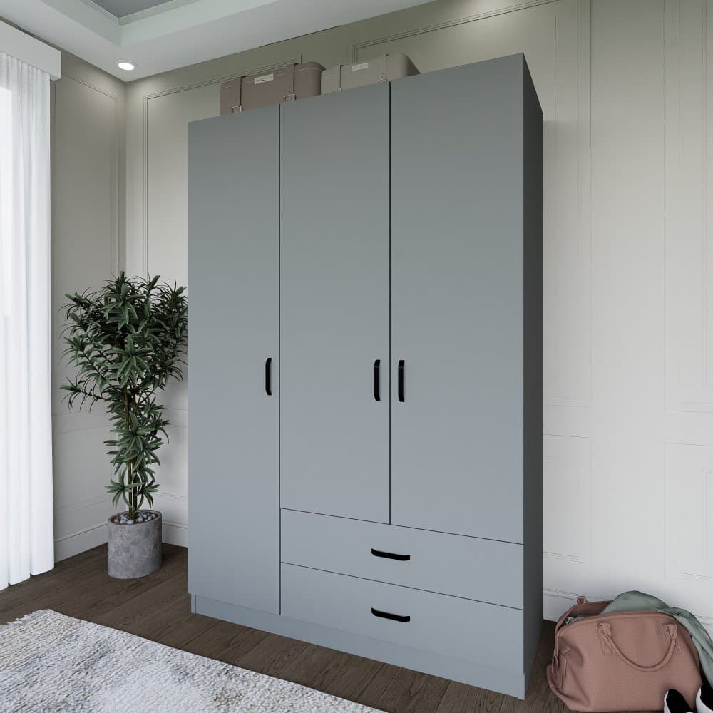 Šatníková skriňa Yaman Luna 1600-037 - Grey 1