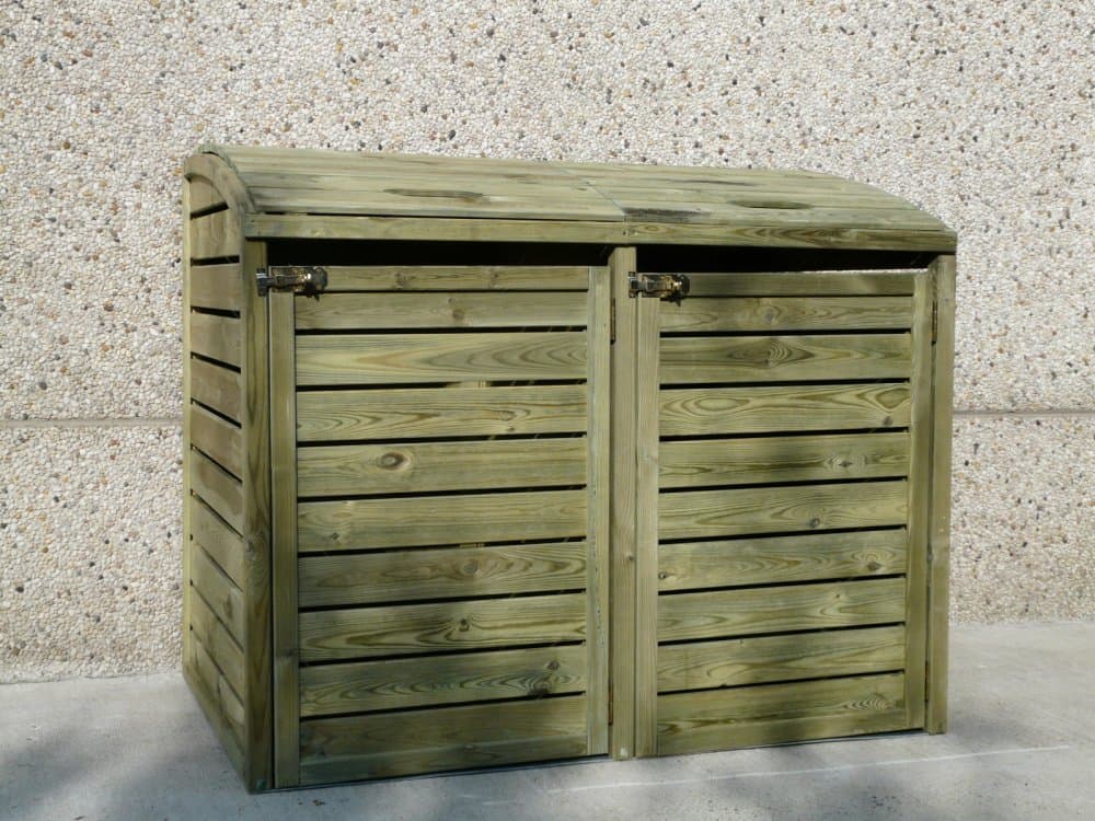 Drevený box na popolnice Dekorhome 1