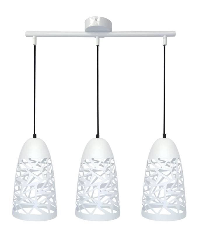 Závesná lampa biela 3xE27 59cm SABRIN 1
