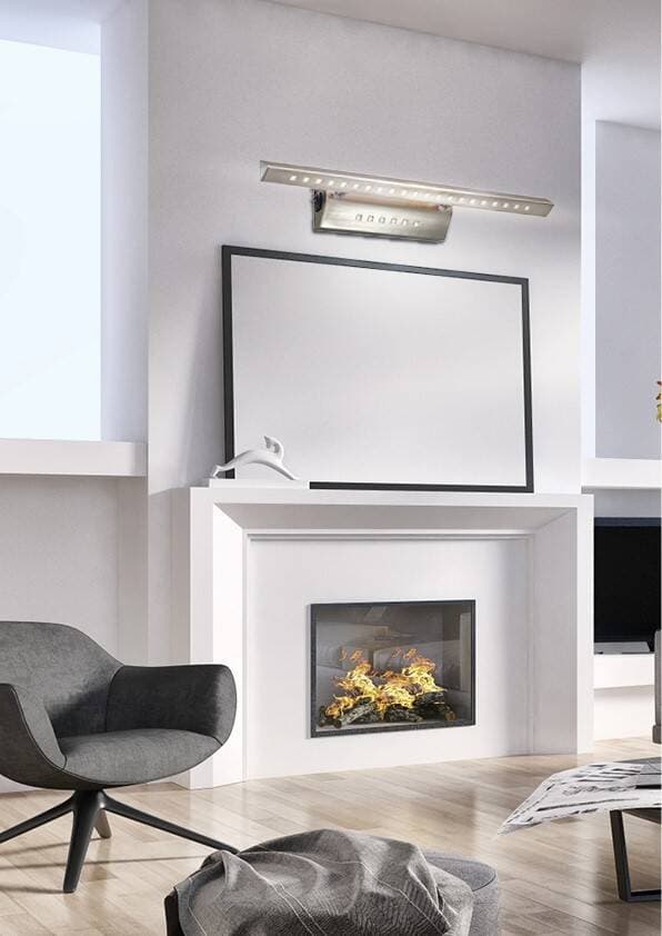 Nástenná lampa 7W LED trojuholníková trubica s vypínačom saténová FORTE 1