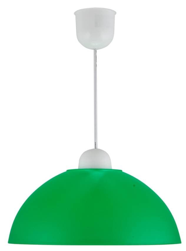 Stropná lampa závesná sľudový plast e27 zelená akcia 1