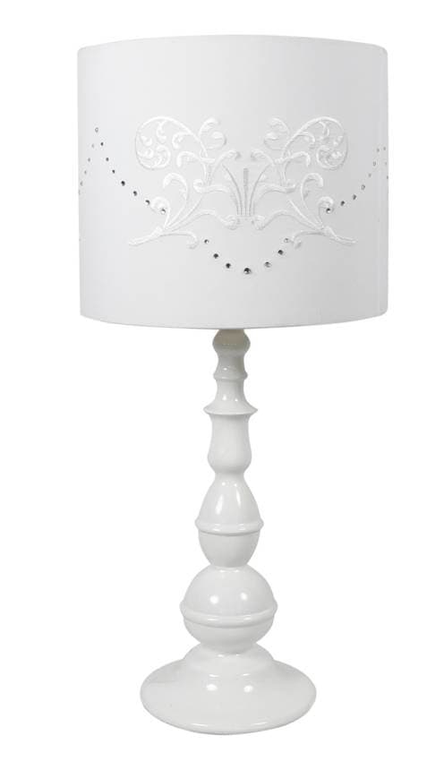 Biela kancelárska stolová lampa Lans 1